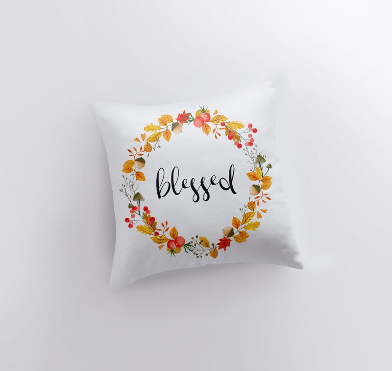 Blessed Pillow Cover |  Fall Thanksgiving Decor | Farmhouse Pillows |