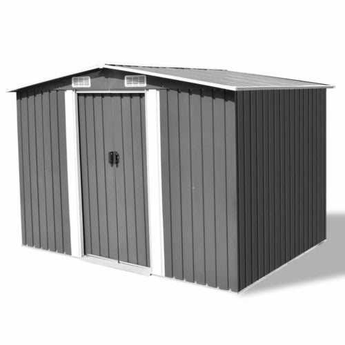 Garden Storage Shed Anthracite Steel 101.2"x80.7"x70.1"