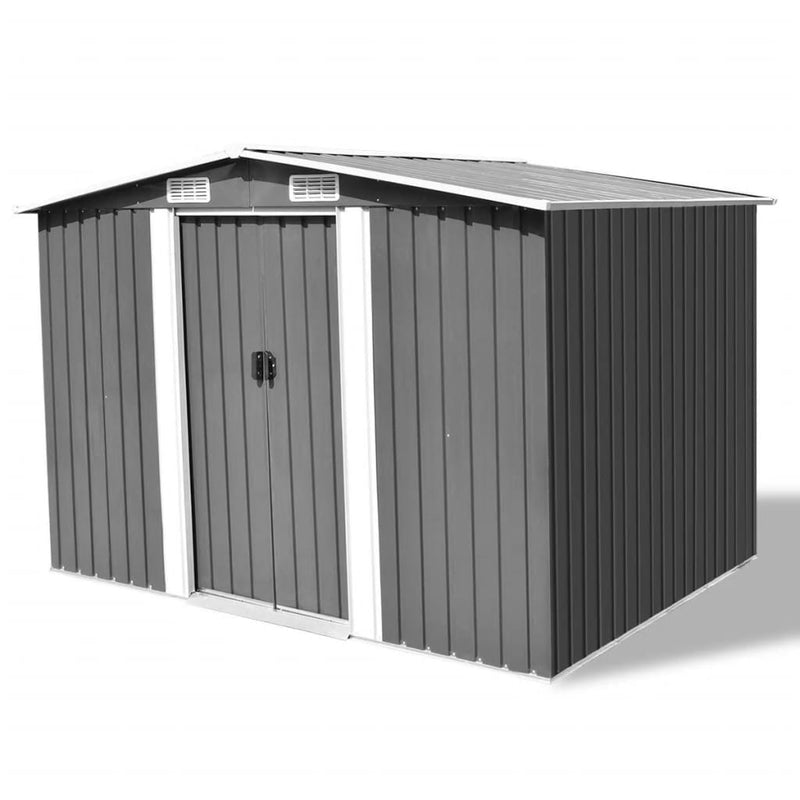 Garden Storage Shed Anthracite Steel 101.2"x80.7"x70.1"