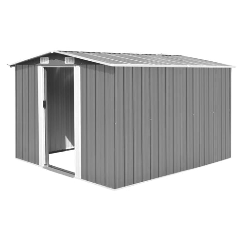 Garden Shed 101.2"x117.3"x70.1" Metal Green