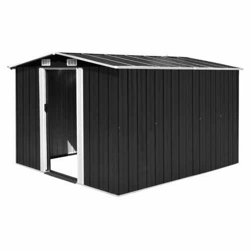 Garden Shed 101.2"x117.3"x70.1" Metal Green