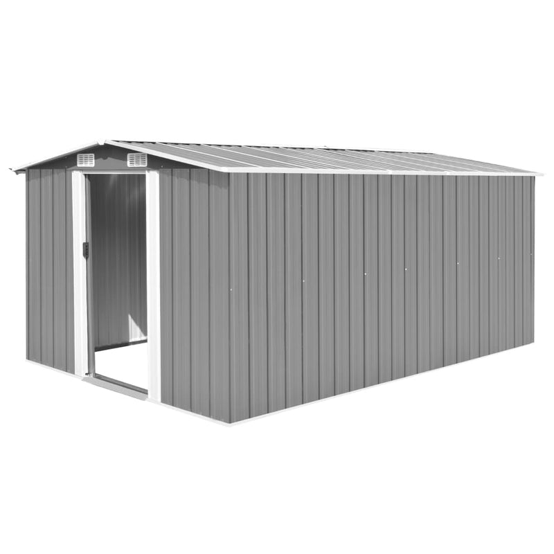 Garden Shed 101.2"x117.3"x70.1" Metal Green