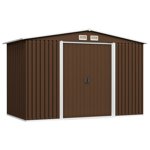 Garden Storage Shed Anthracite Steel 101.2"x80.7"x70.1"