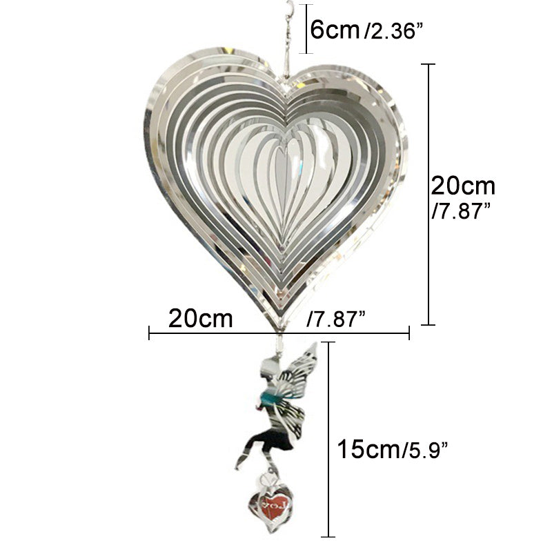 Fairy Wind Spinner Garden Wind Chimes Hanging Decorations Outdoor