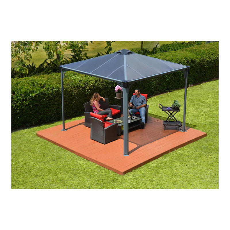 Palram Palermo 3600 Gazebo 12 x 12 Gray