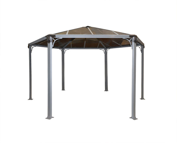 Palram Monaco Hexagon Gazebo 15 x 13 Gray