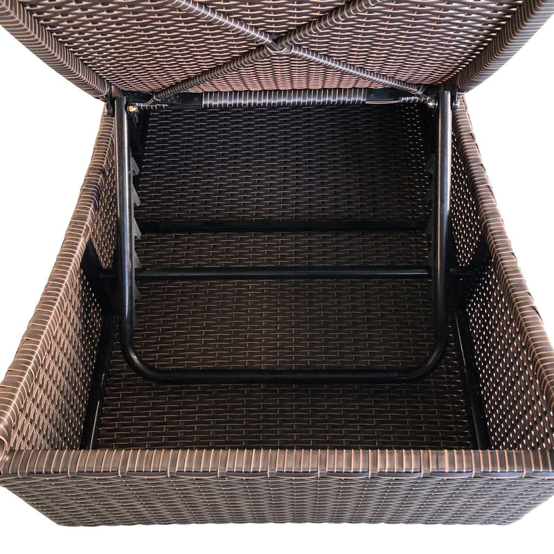 Patio Foldable Wicker Chaise