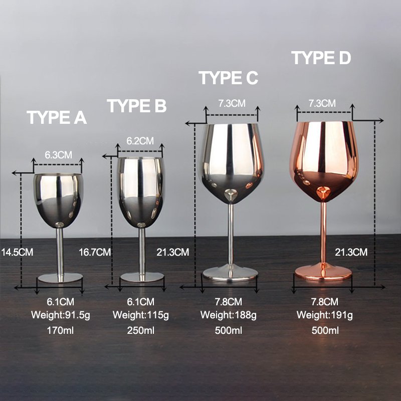 Stainless Steel Wine Glass